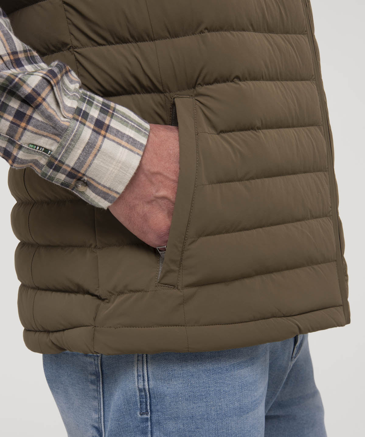 Chaqueta Sin Mangas Nylon Hombre Journey Café Rockford
