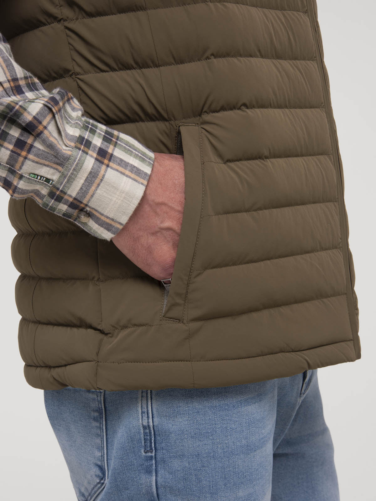 Chaqueta Sin Mangas Nylon Hombre Journey Café Rockford