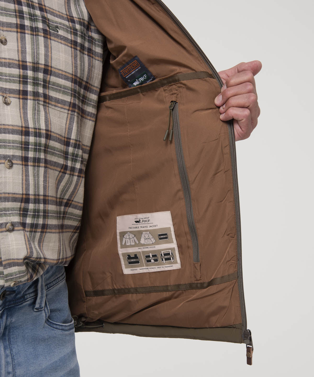 Chaqueta Sin Mangas Nylon Hombre Journey Café Rockford