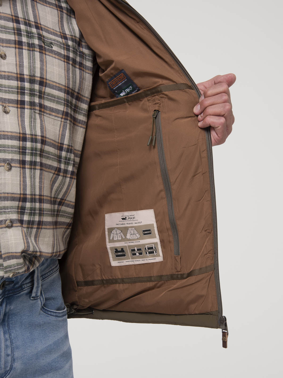 Chaqueta Sin Mangas Nylon Hombre Journey Café Rockford