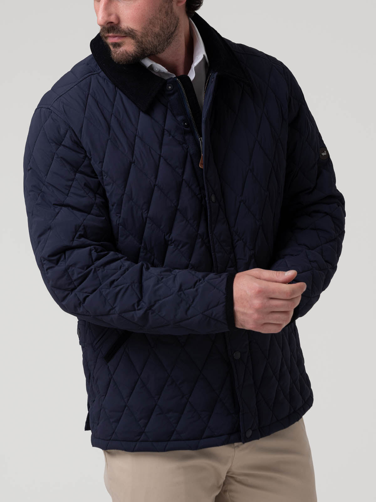 Parka Nylon Hombre Newport Azul Rockford