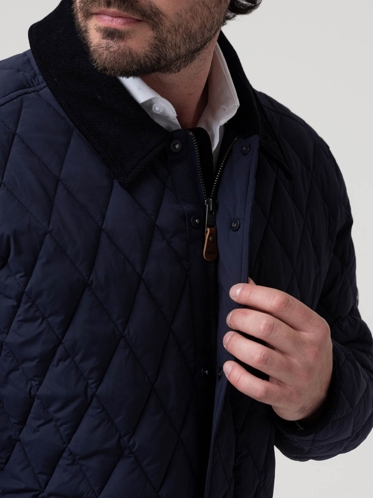 Parka Nylon Hombre Newport Azul Rockford