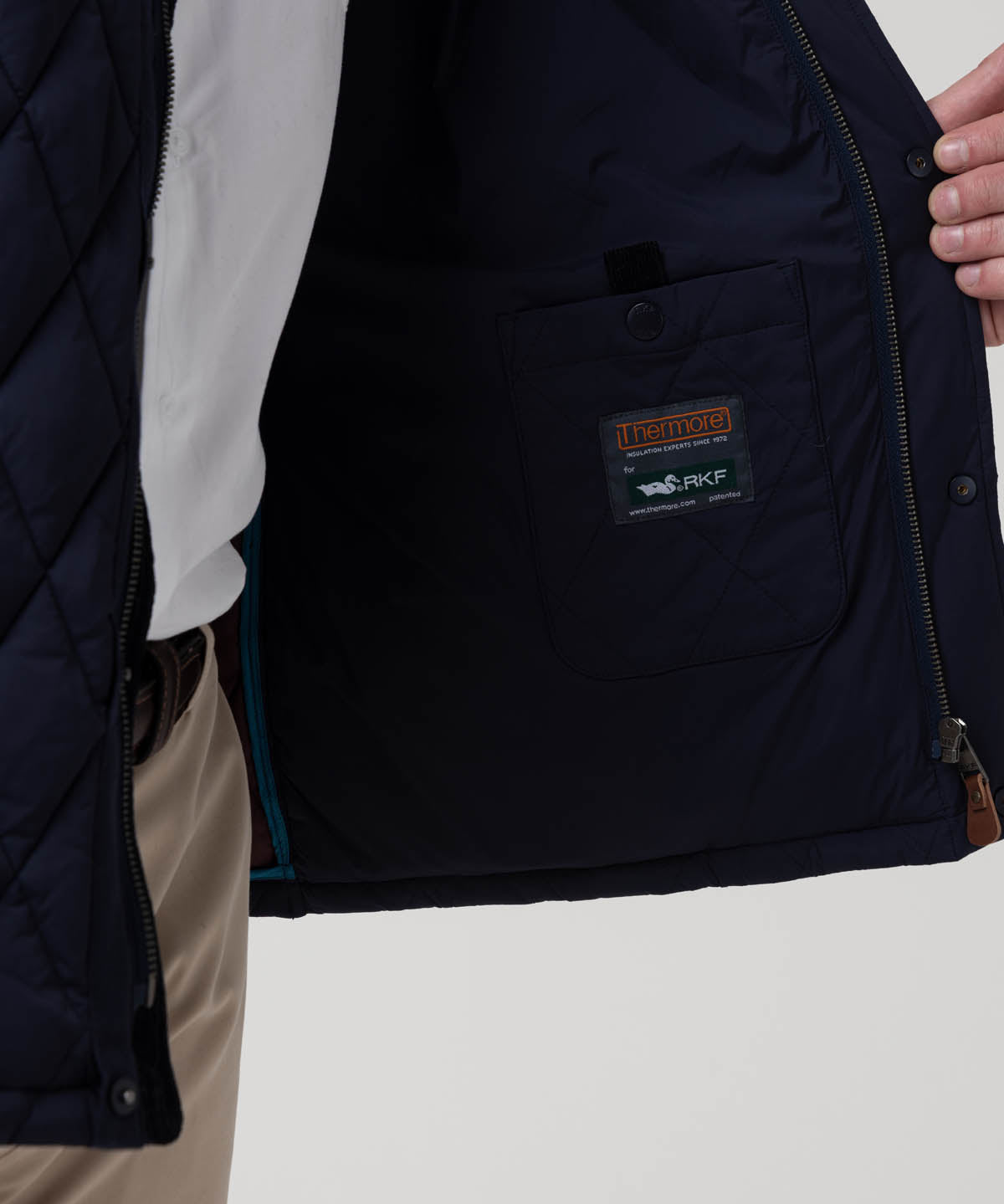 Parka Thermore Hombre Newport Azul Rockford