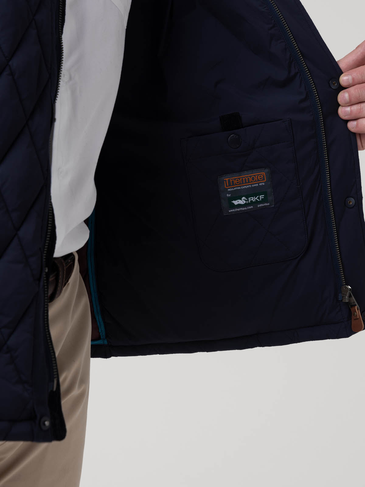 Parka Nylon Hombre Newport Azul Rockford