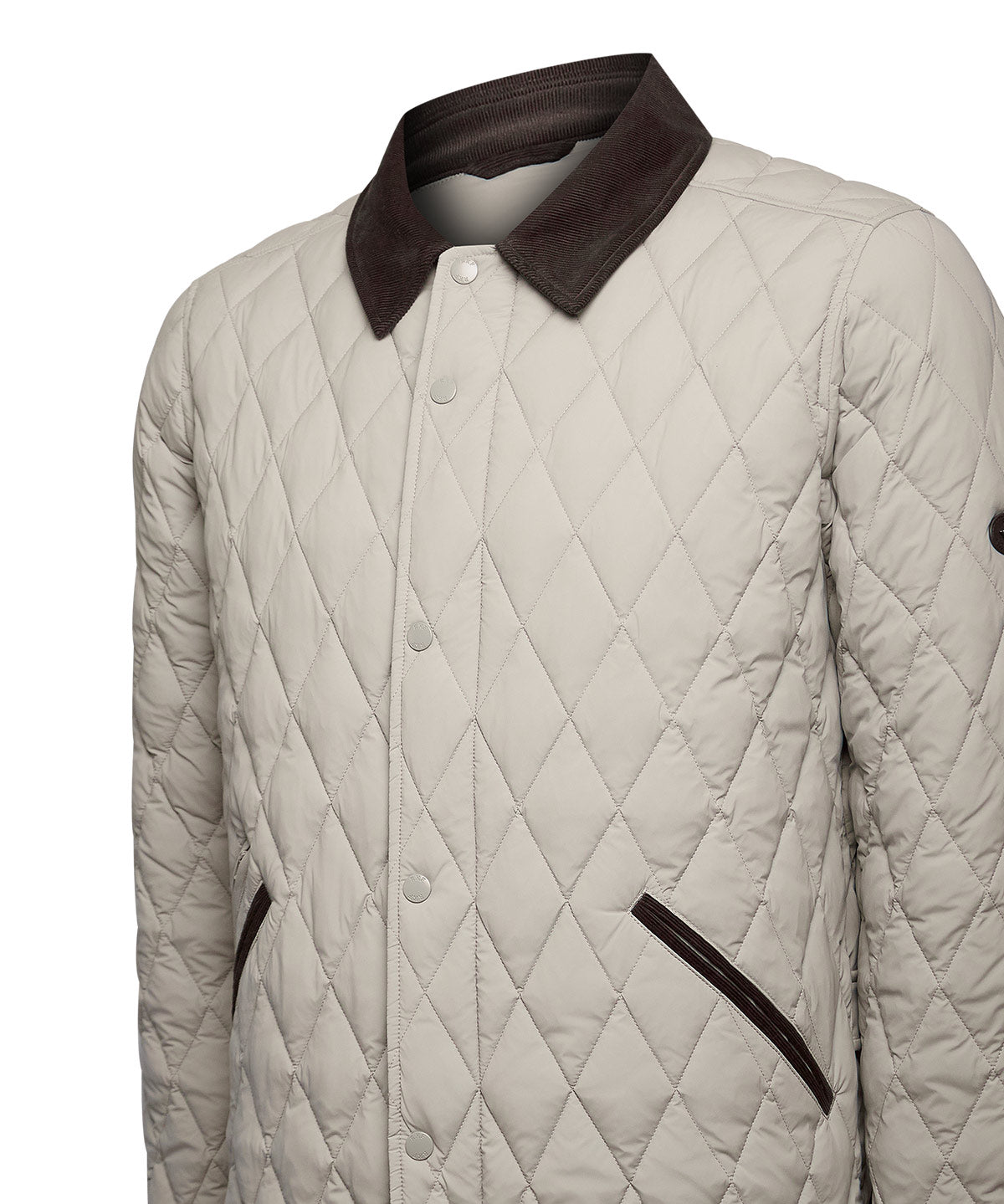 Parka Nylon Hombre Newport Crema Rockford