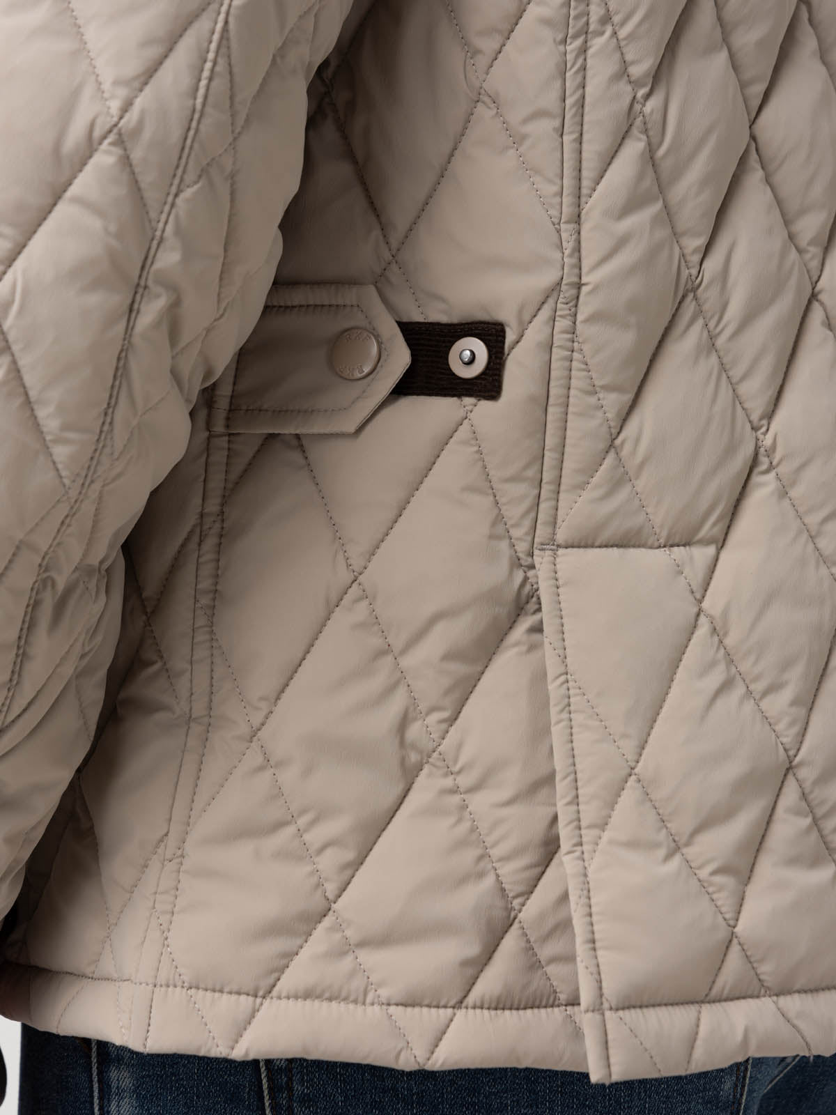 Parka Nylon Hombre Newport Crema Rockford