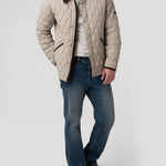 Parka Nylon Hombre Newport Crema Rockford