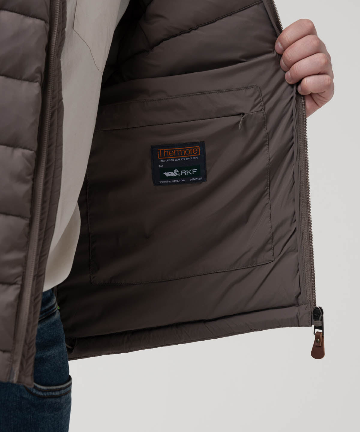 Parka Nylon Hombre Exeter Gris Rockford