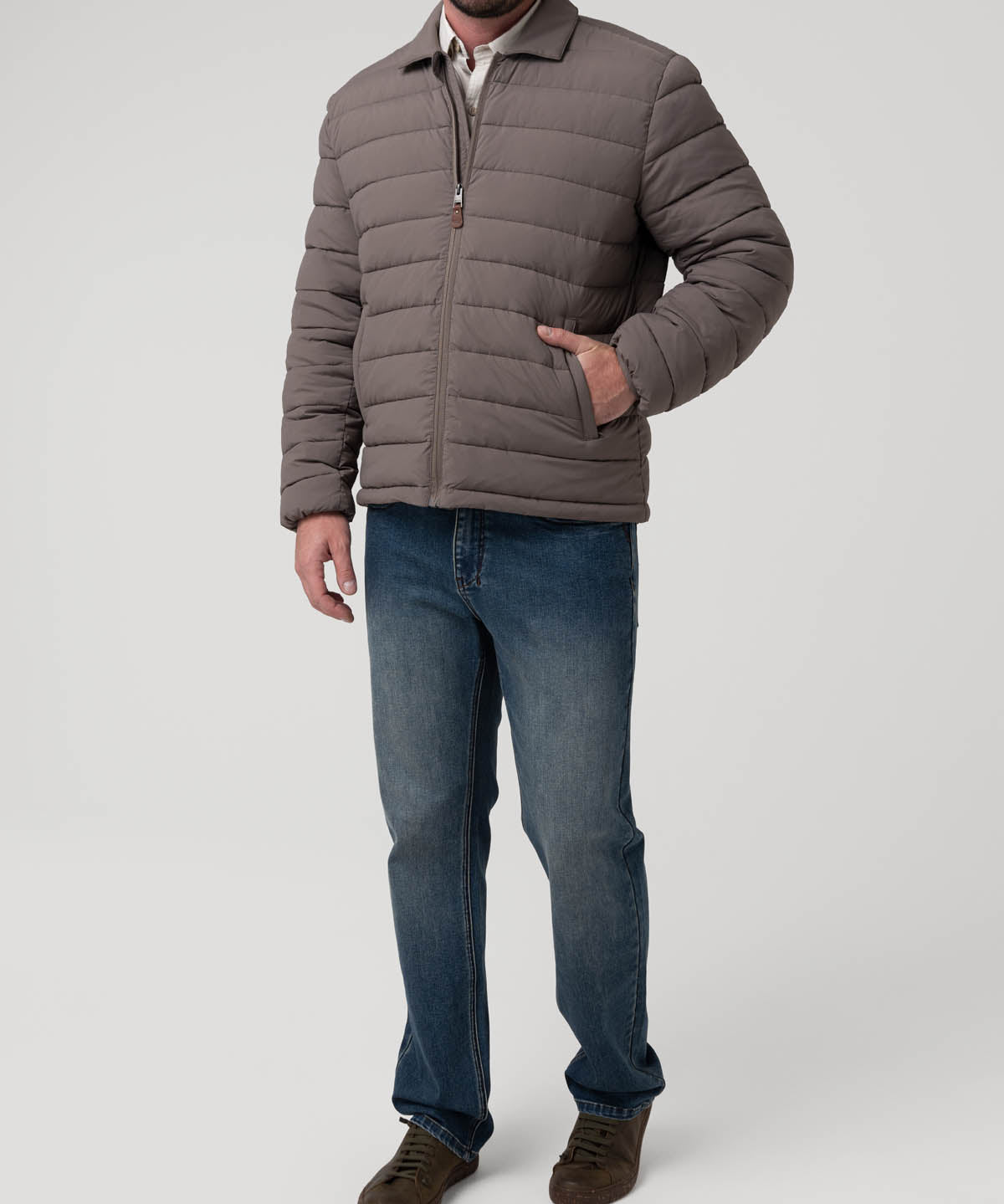 Parka Nylon Hombre Exeter Gris Rockford