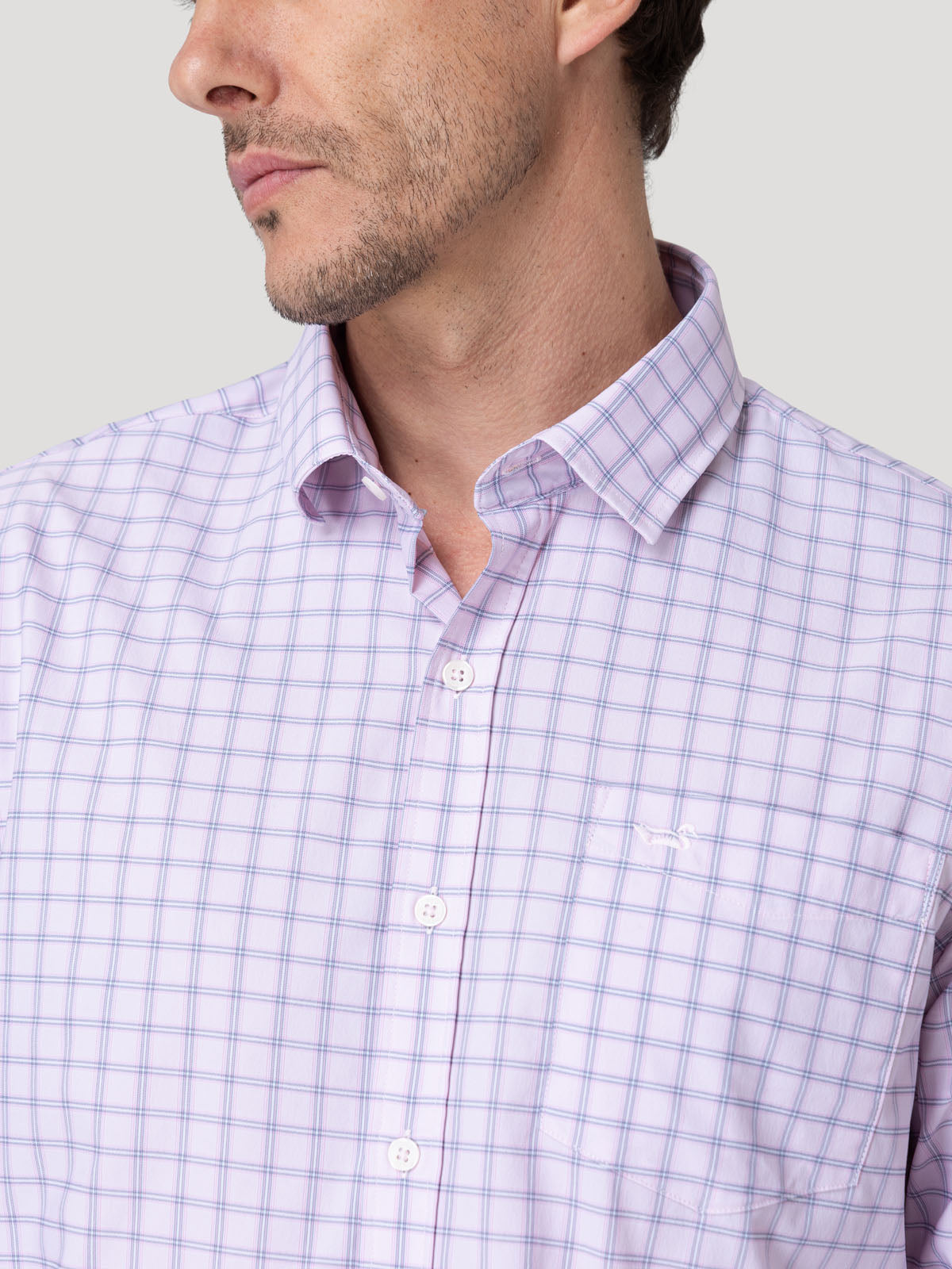 Camisa Smart Travel Hombre Latitude Rosado Rockford