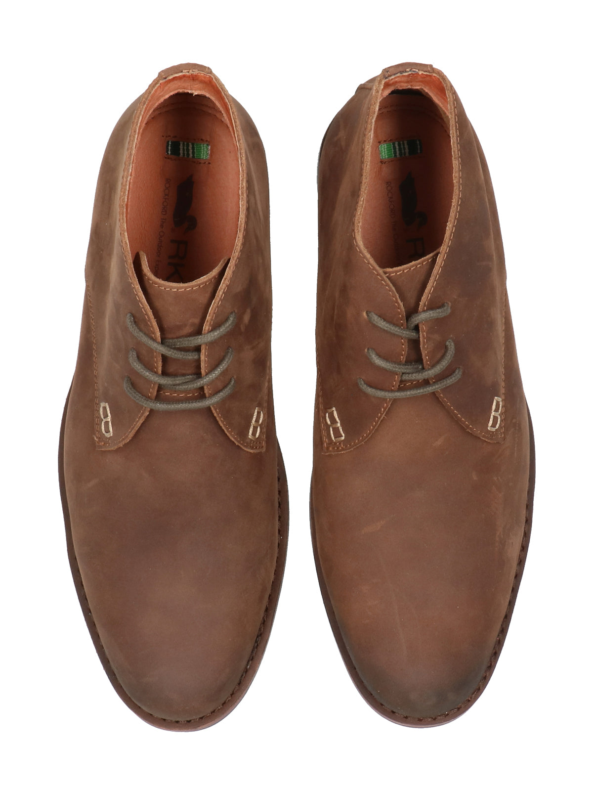 Botín Cuero Hombre Smith I Café Rockford