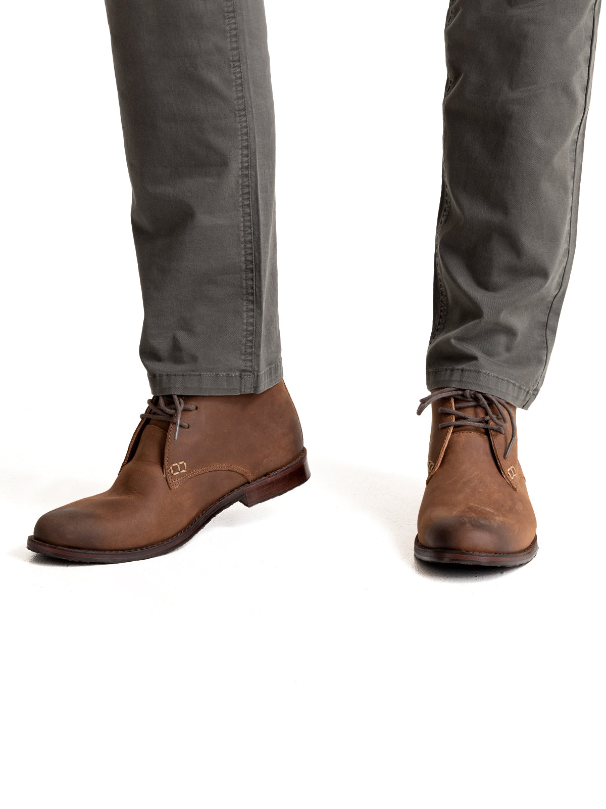 Botín Cuero Hombre Smith I Café Rockford