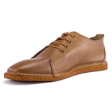 Zapato Cuero Hombre Aren Café Claro Rockford