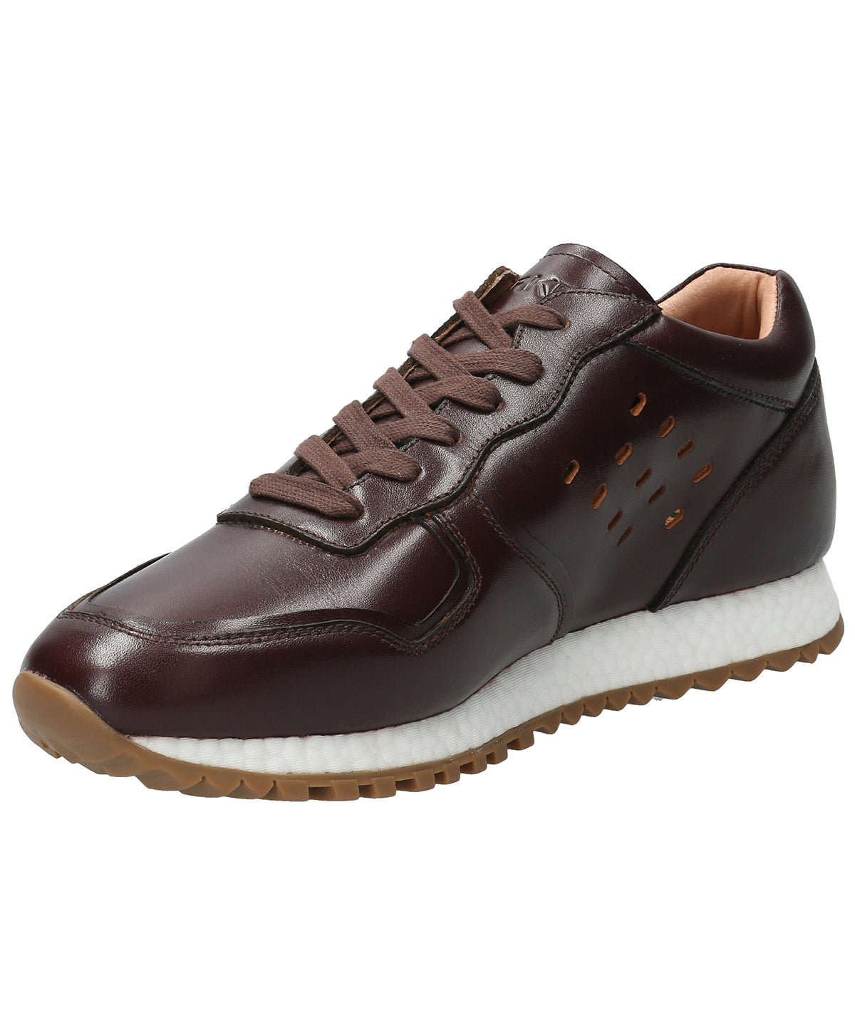 Zapatilla Cuero Hombre Graig Café Oscuro Rockford