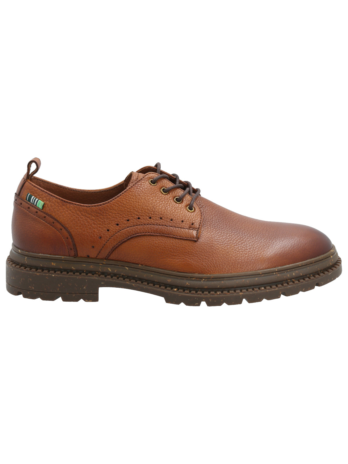 Zapato Cuero Hombre Alkun Café Rockford