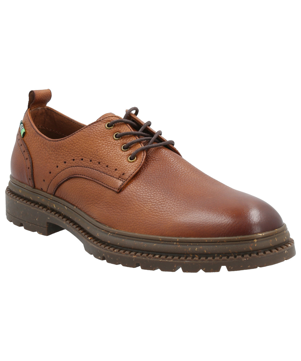 Zapato Cuero Hombre Alkun Café Rockford