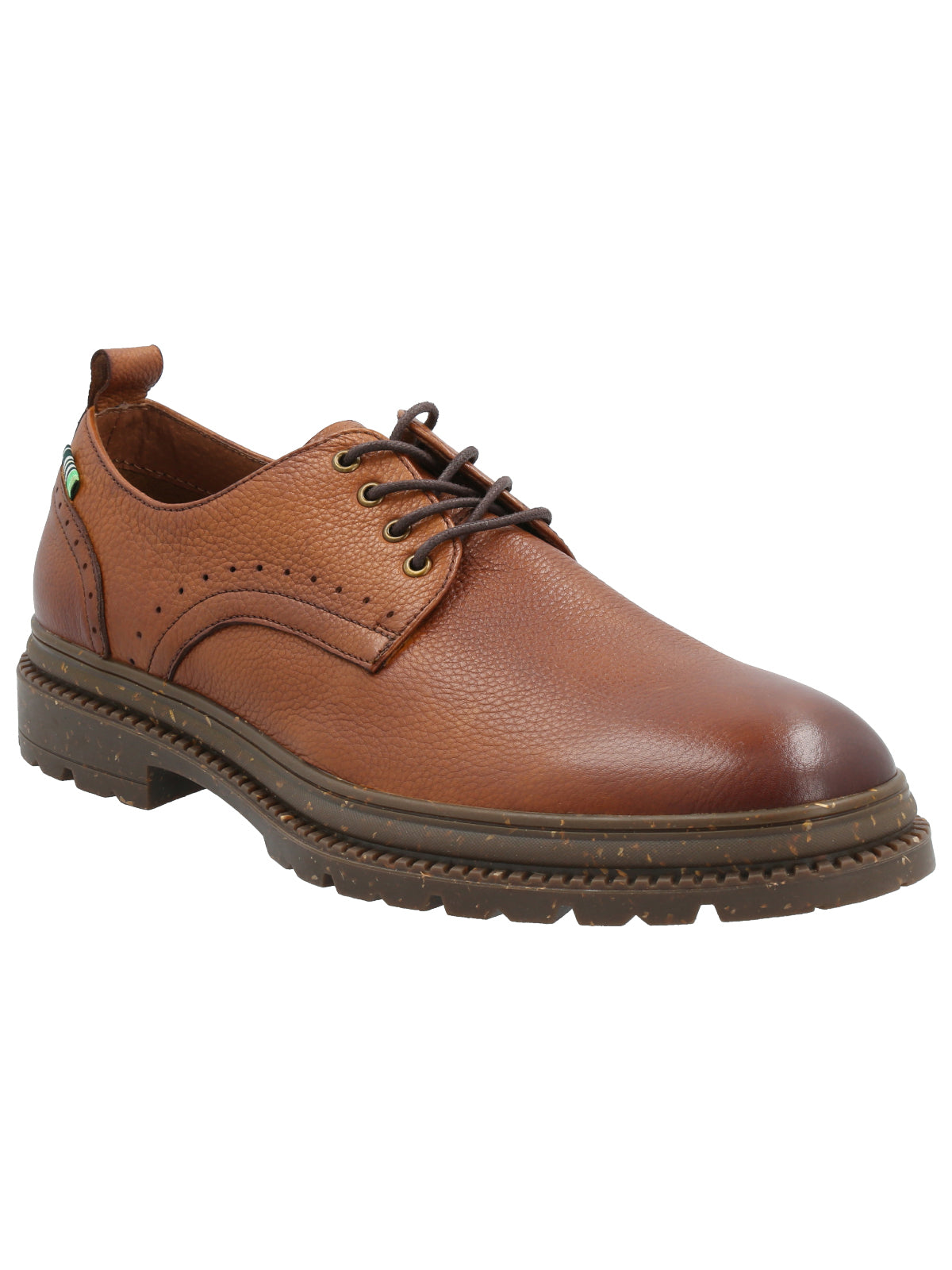 Zapato Cuero Hombre Alkun Café Rockford