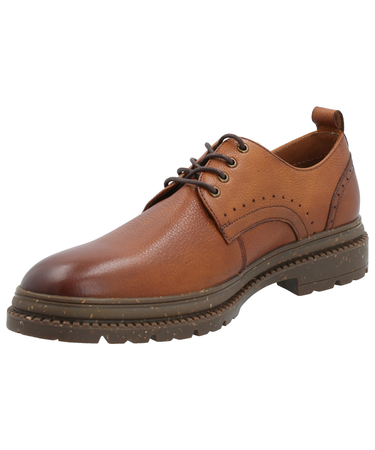 Zapato Cuero Hombre Alkun Café Rockford