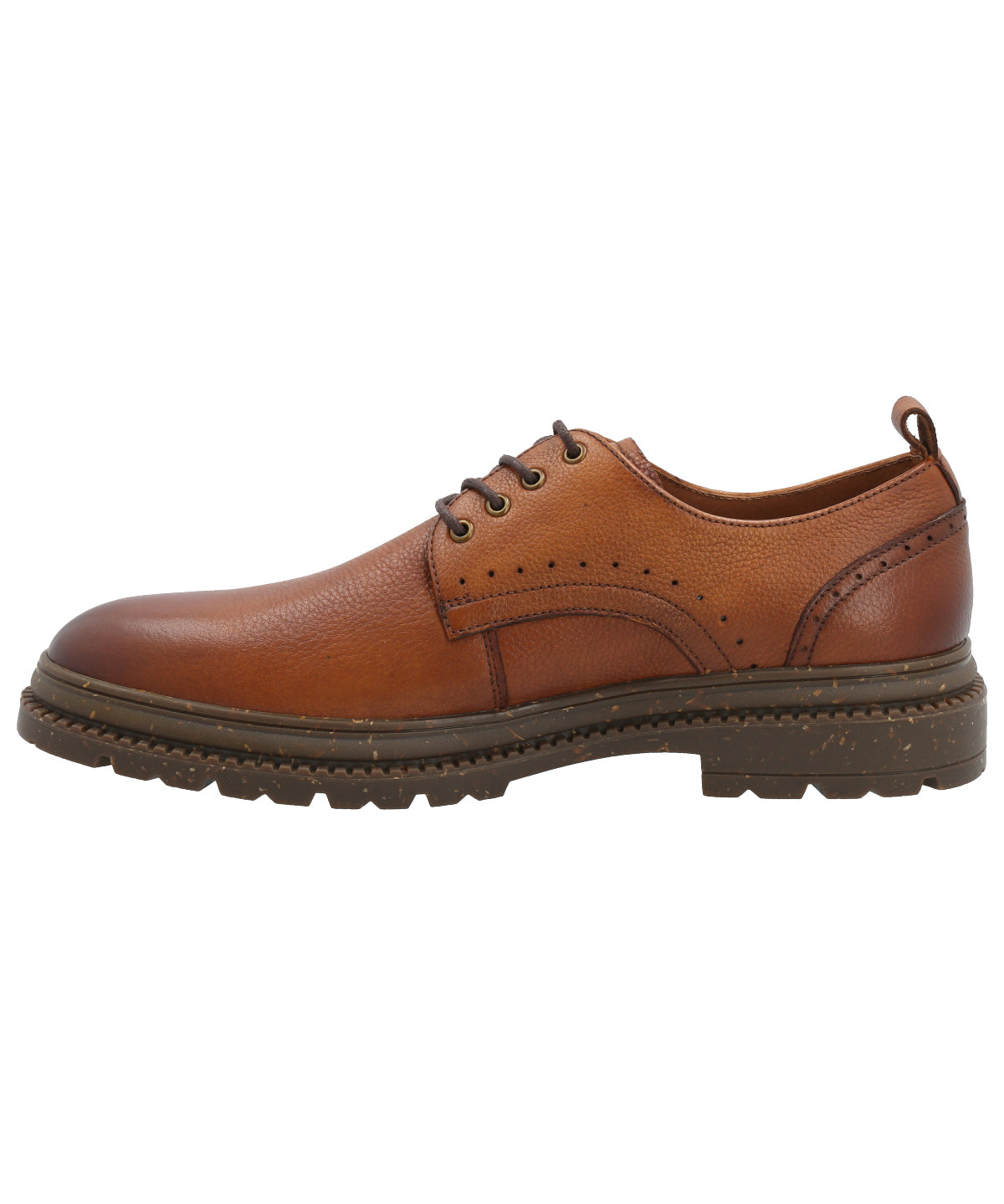 Zapato Cuero Hombre Alkun Café Rockford