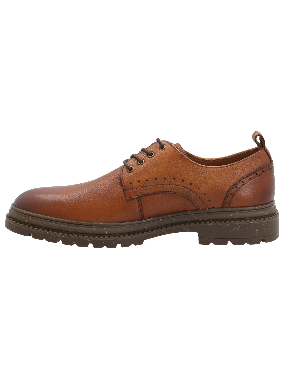 Zapato Cuero Hombre Alkun Café Rockford