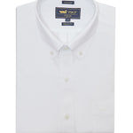 Camisa Libre De Arrugas Hombre Wor Cuello Button-Down Blanco Rockford