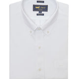 Camisa Libre De Arrugas Hombre Wor Cuello Button-Down Blanco Rockford