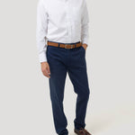 Camisa Libre De Arrugas Hombre Wor Cuello Button-Down Blanco Rockford