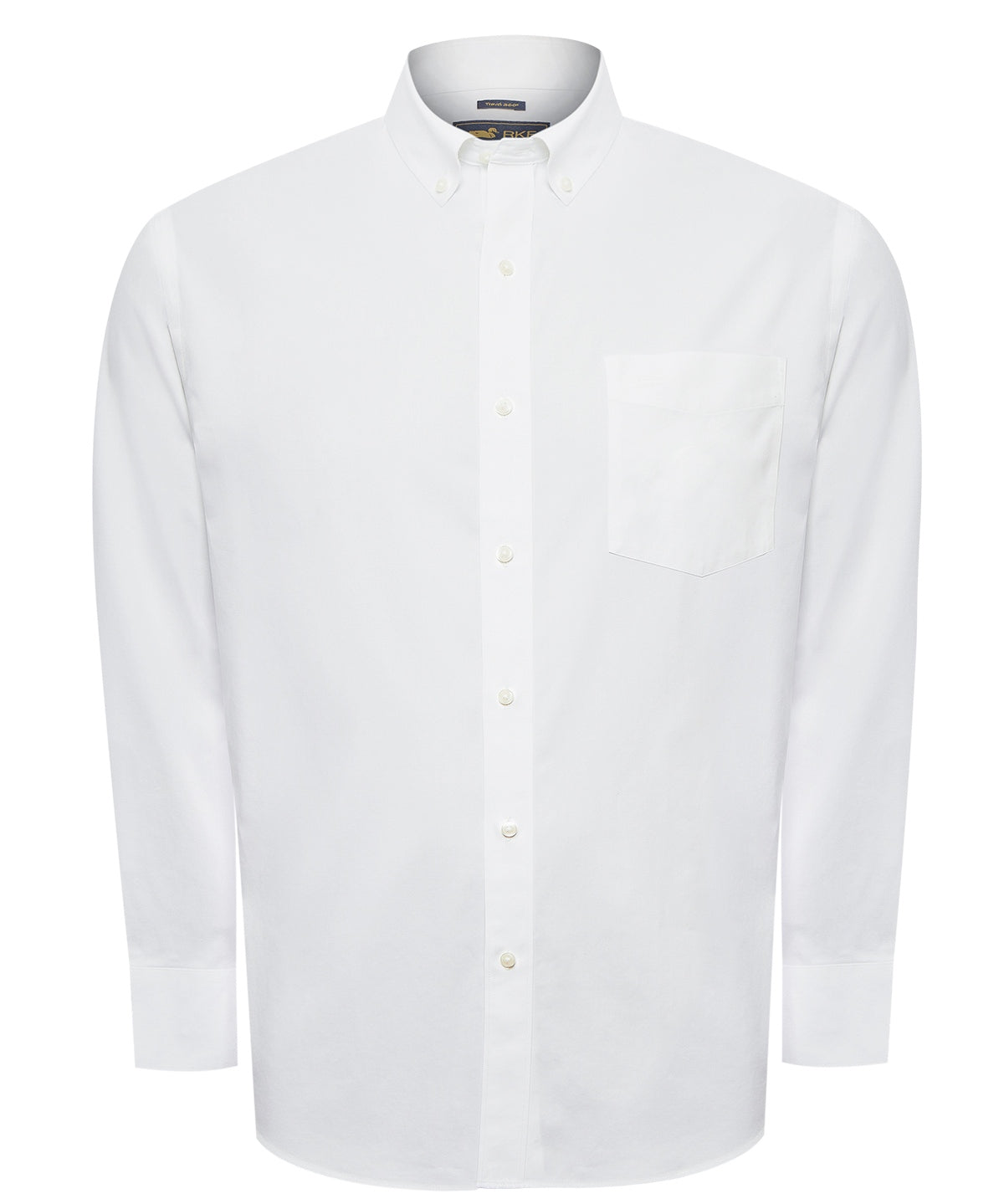 Camisa Libre De Arrugas Hombre Wor Cuello Button-Down Blanco Rockford