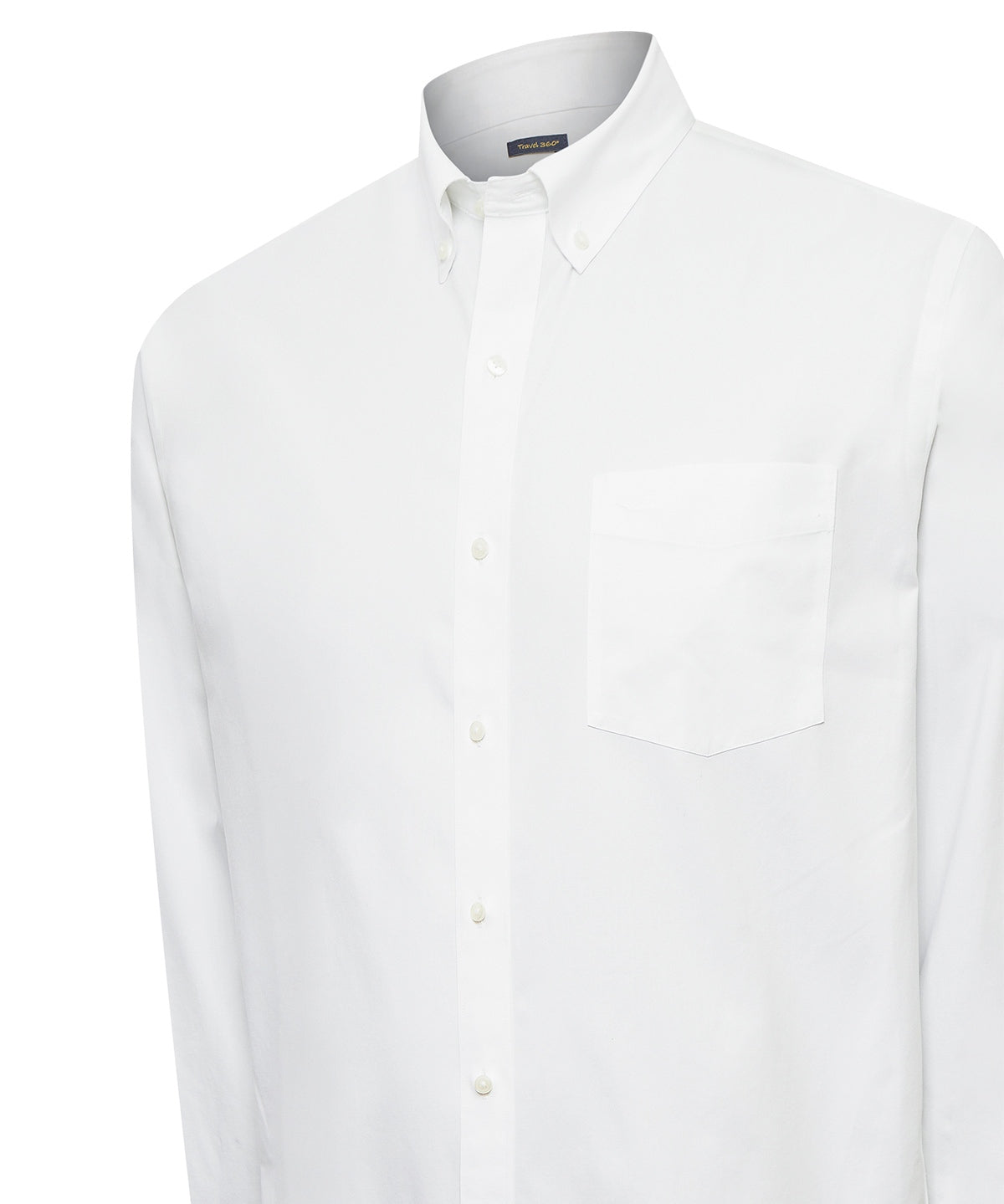 Camisa Libre De Arrugas Hombre Wor Cuello Button-Down Blanco Rockford