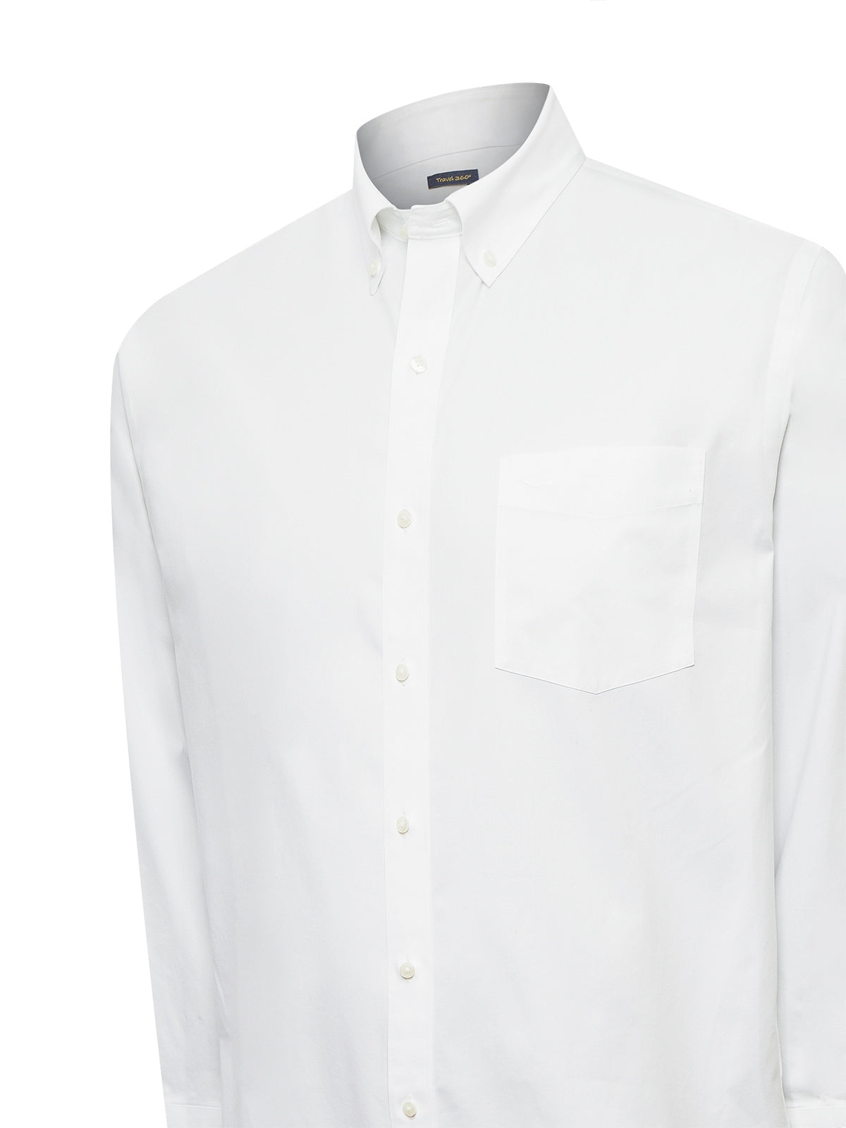 Camisa Libre De Arrugas Hombre Wor Cuello Button-Down Blanco Rockford