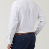 Camisa Libre De Arrugas Hombre Wor Cuello Button-Down Blanco Rockford