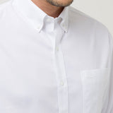 Camisa Libre De Arrugas Hombre Wor Cuello Button-Down Blanco Rockford