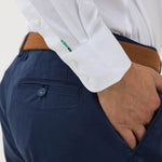 Camisa Libre De Arrugas Hombre Wor Cuello Button-Down Blanco Rockford