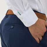 Camisa Libre De Arrugas Hombre Wor Cuello Button-Down Blanco Rockford