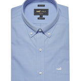 Camisa Libre De Arrugas Hombre Wor Cuello Button-Down Azul Rockford