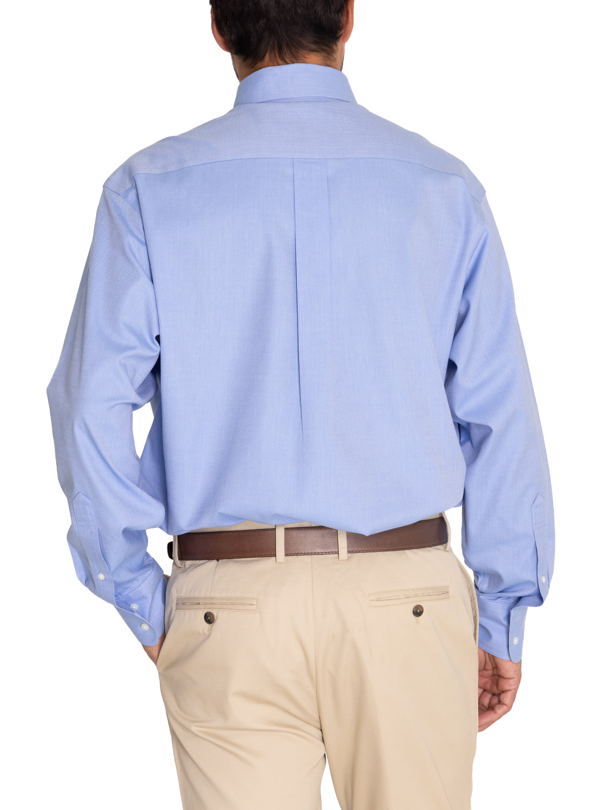 Camisa Libre De Arrugas Hombre Wor Cuello Button-Down Azul Rockford