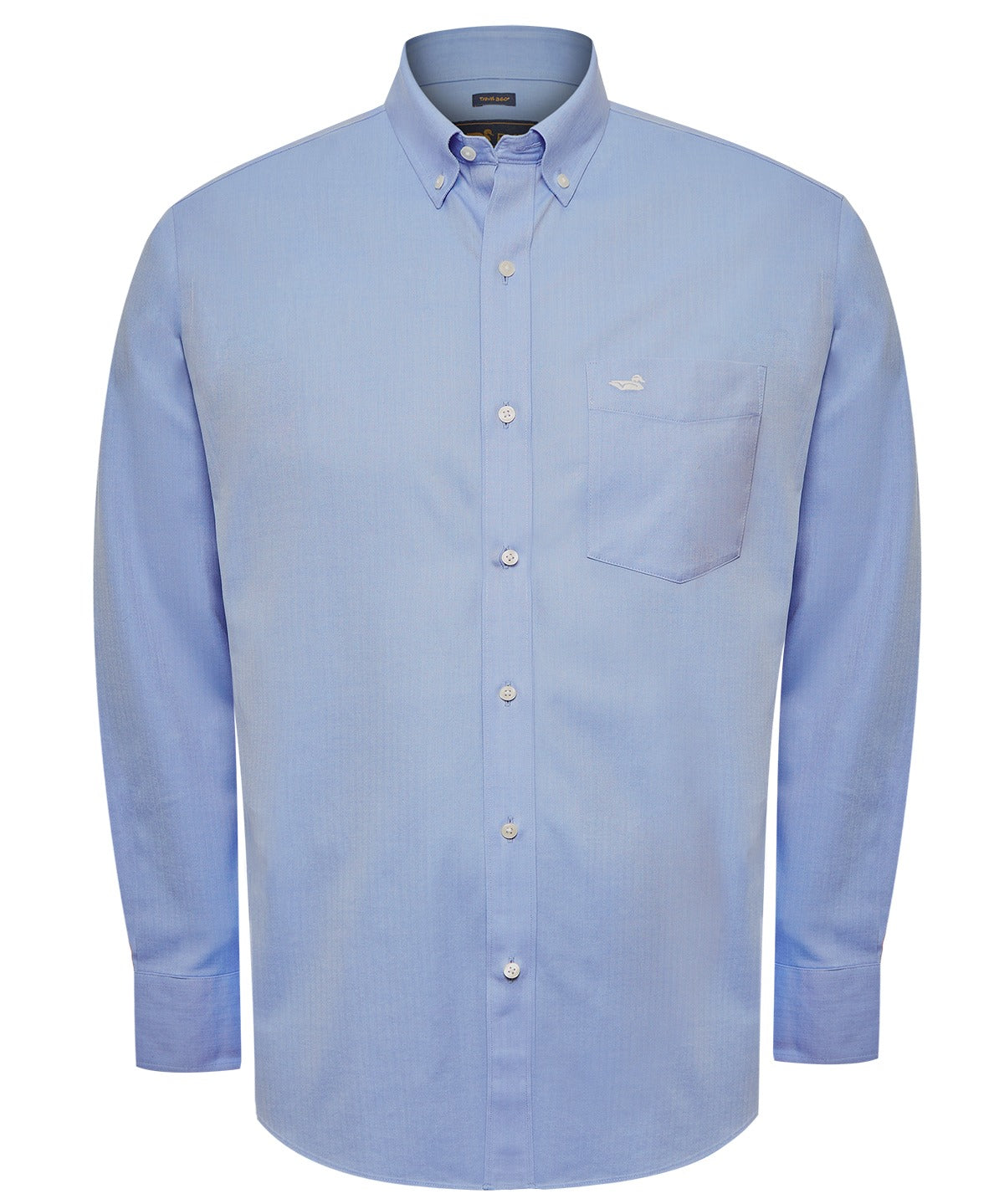 Camisa Libre De Arrugas Hombre Wor Cuello Button-Down Azul Rockford