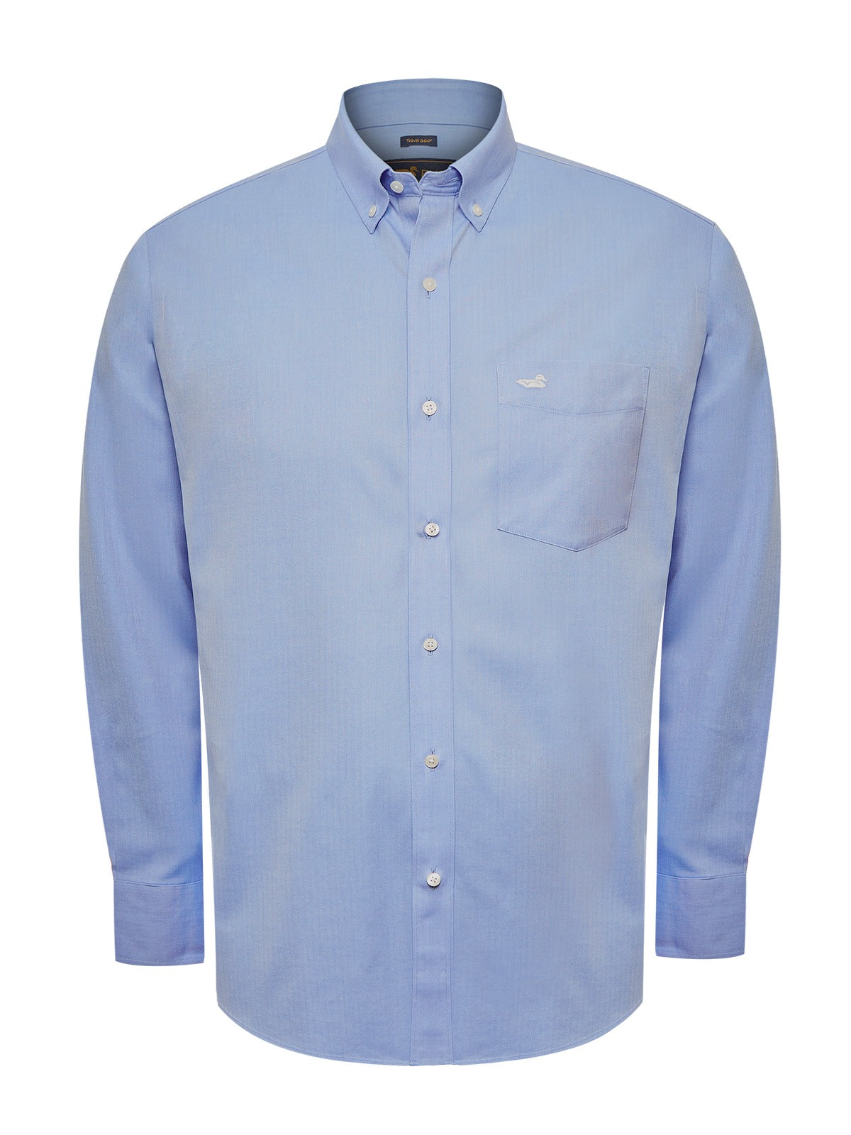 Camisa Libre De Arrugas Hombre Wor Cuello Button-Down Azul Rockford