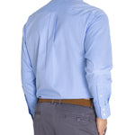 Camisa Libre De Arrugas Hombre Wor Cuello Button-Down Azul Rockford