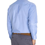 Camisa Libre De Arrugas Hombre Wor Cuello Button-Down Azul Rockford