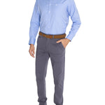 Camisa Libre De Arrugas Hombre Wor Cuello Button-Down Azul Rockford