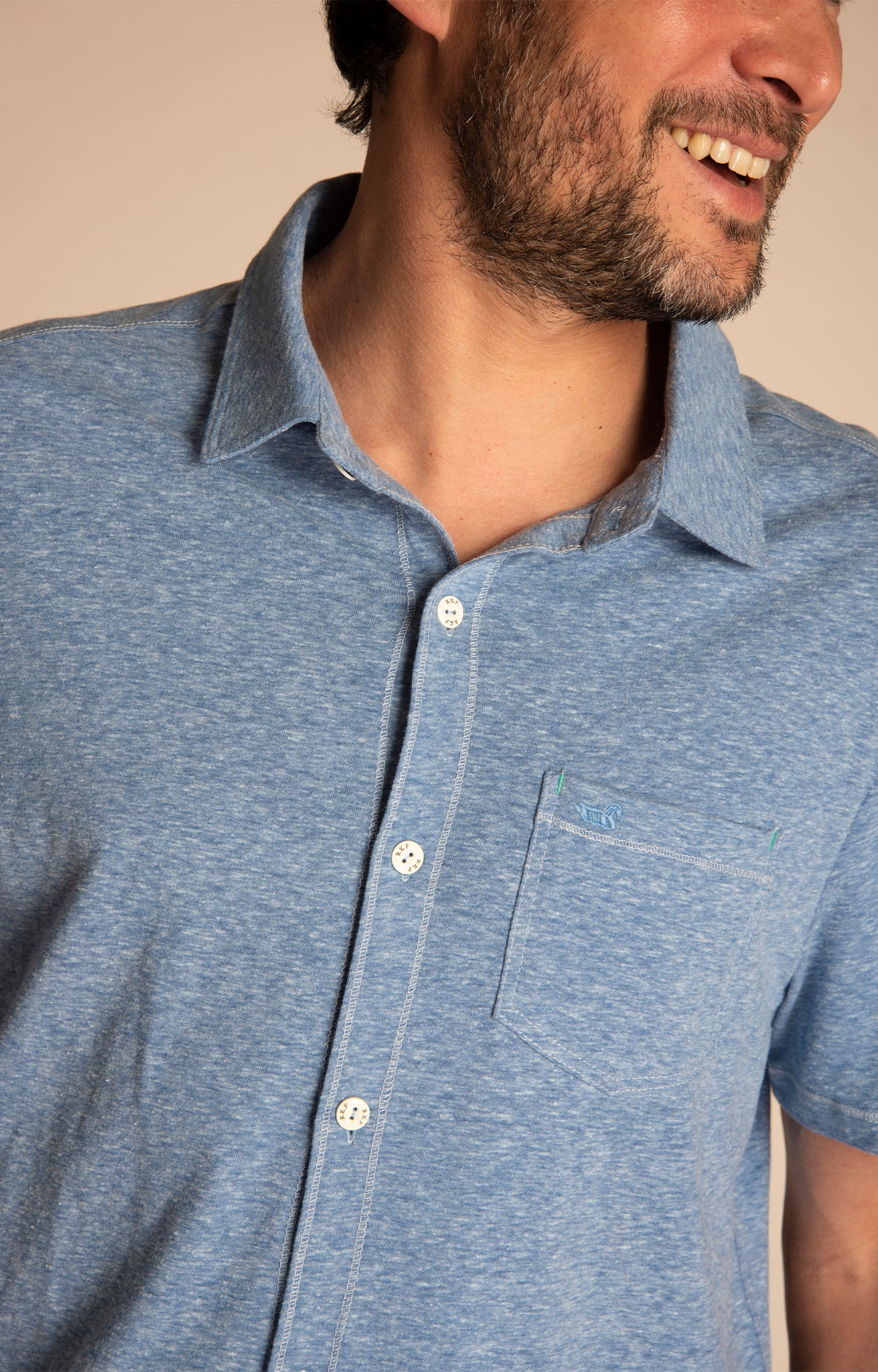 Camisa Hombre Jersey Algodón Orgánico