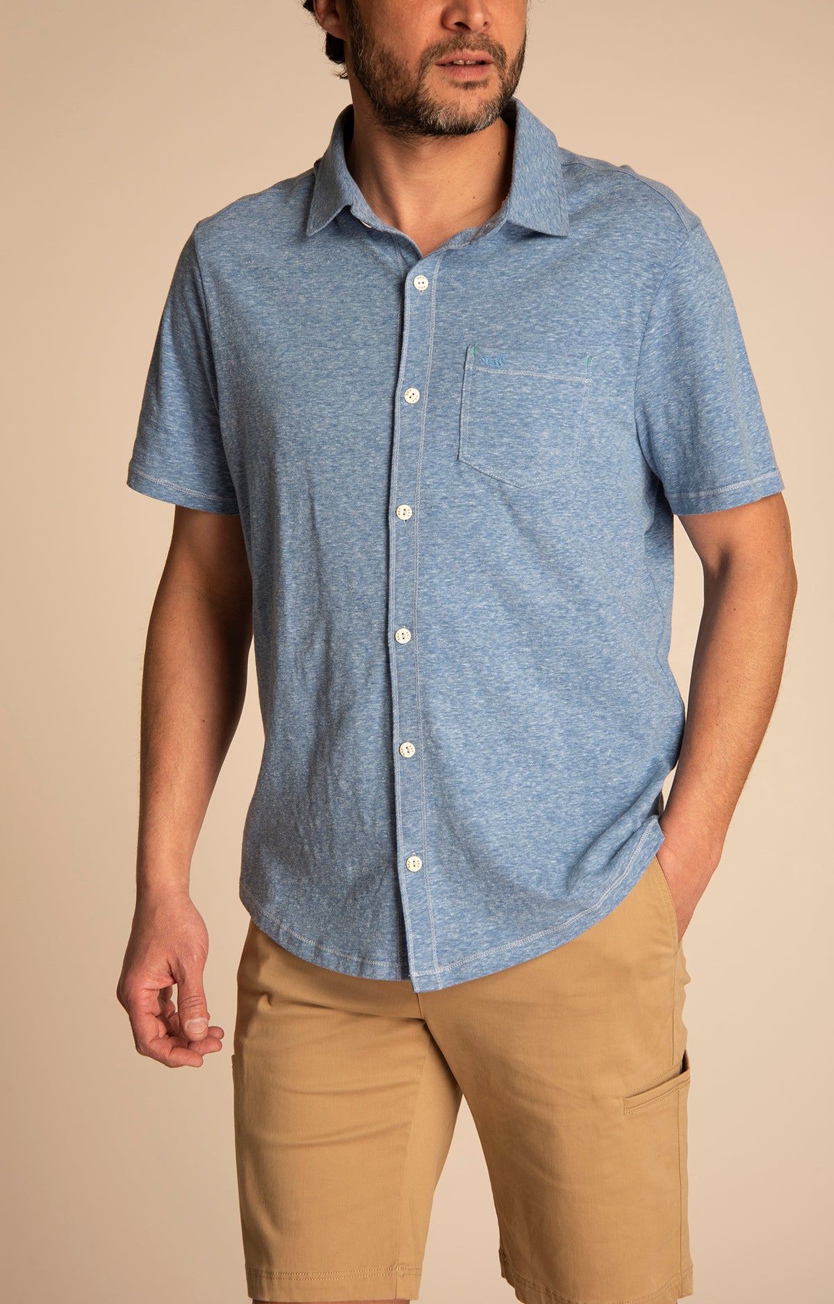 Camisa Hombre Jersey Algodón Orgánico