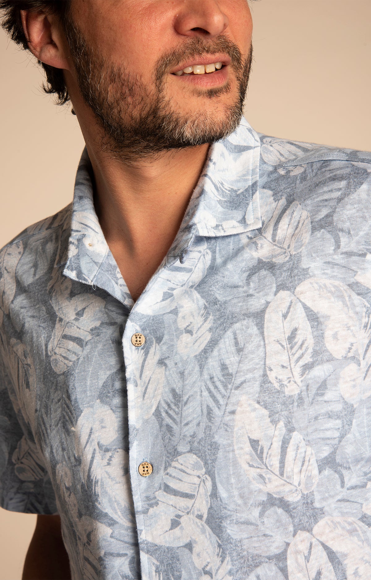 Camisa Hombre Jerseyprint Lino Orgánico