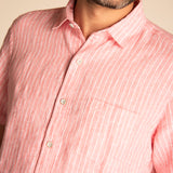 Camisa Hombre Stripeshirt Lino Orgánico