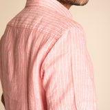 Camisa Hombre Stripeshirt Lino Orgánico