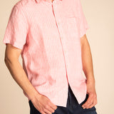 Camisa Hombre Stripeshirt Lino Orgánico