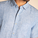Camisa Hombre Stripeshirt Lino Orgánico