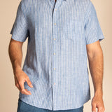 Camisa Hombre Stripeshirt Lino Orgánico
