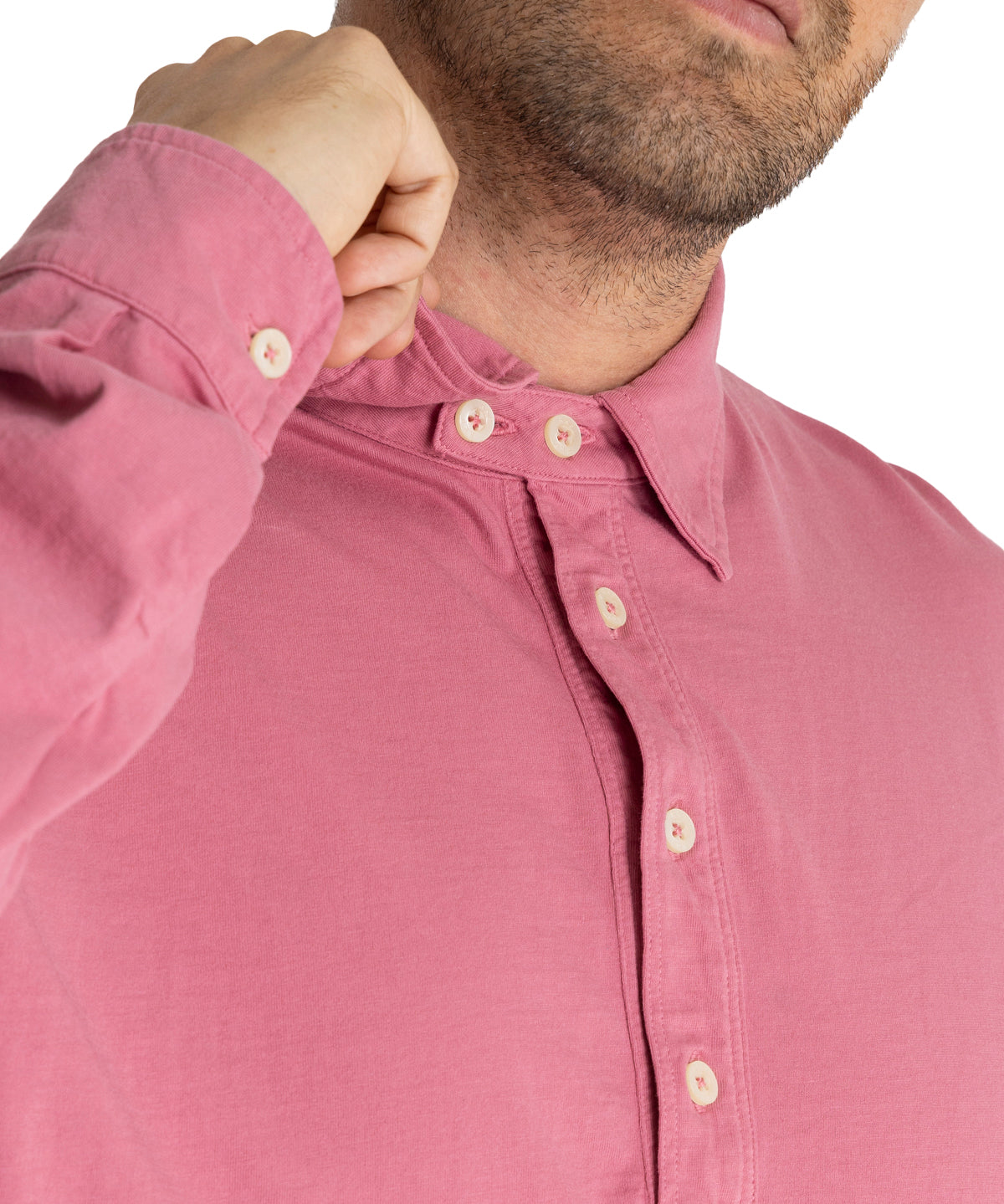 Polera Algodón Orgánico Hombre Forli Rosado Rockford
